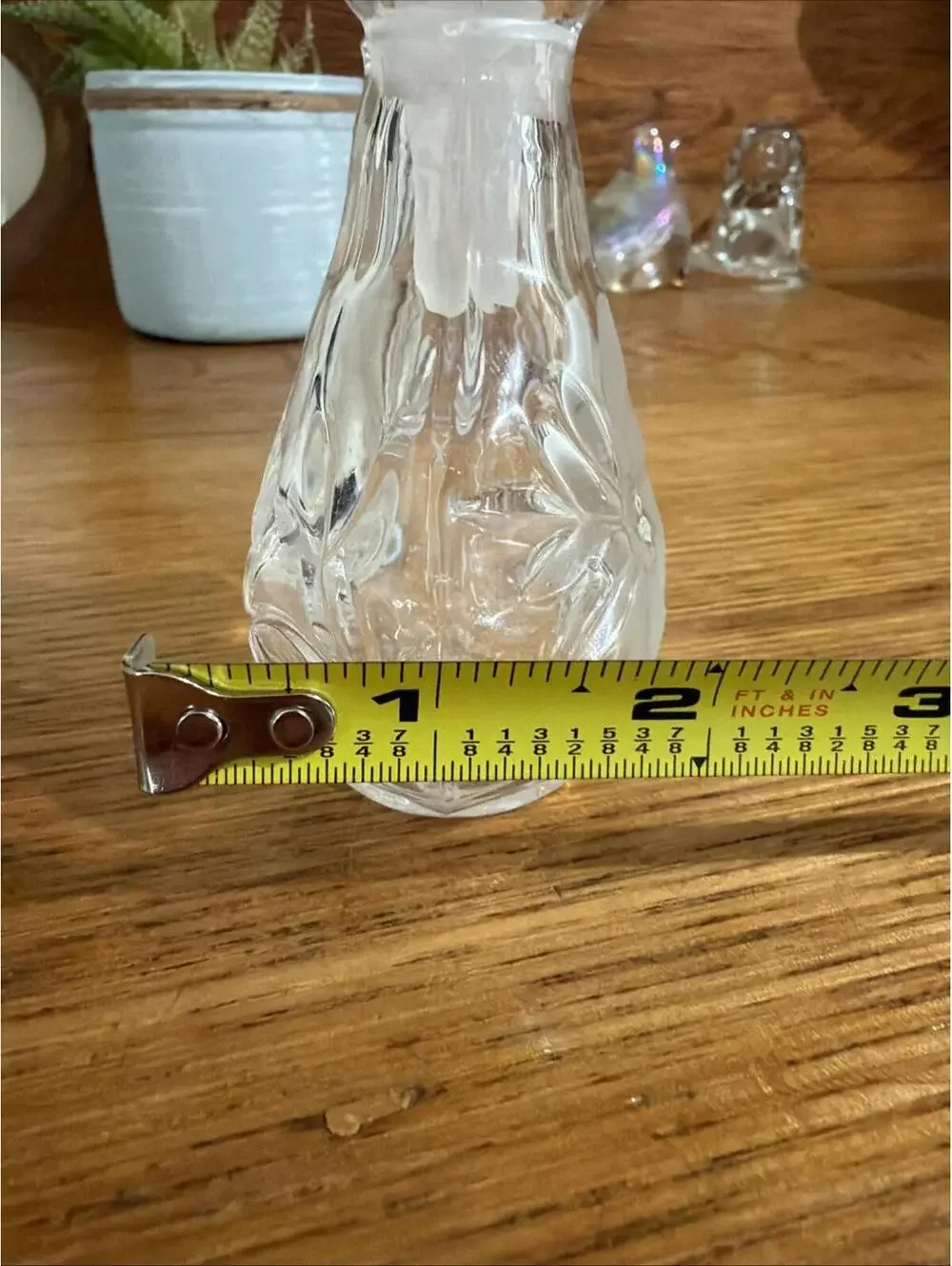 VTG Glass Perfume Bottle Heritage princess art deco Glass Stopper Floral Chateau - Picture 10 of 10